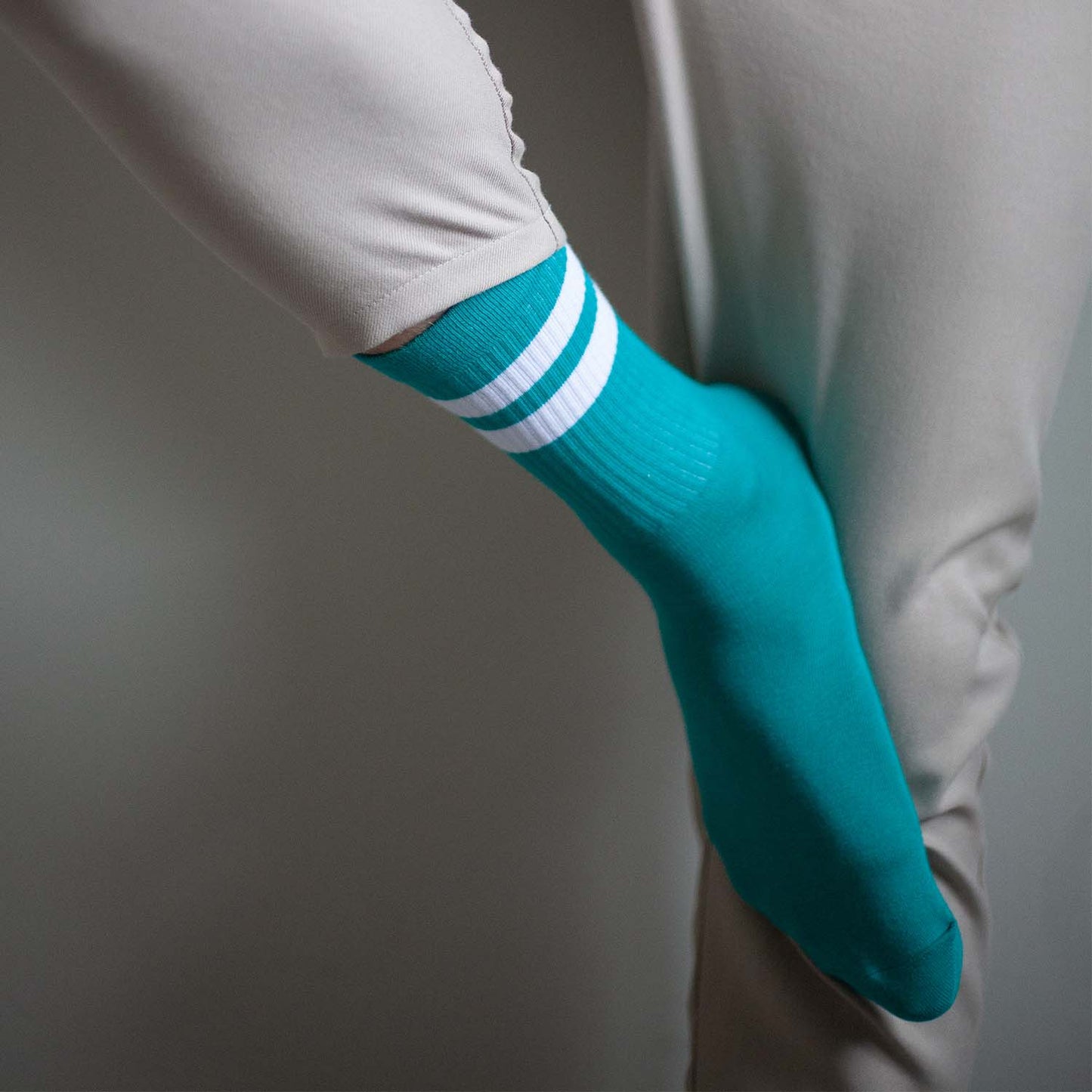 Dark Turquoise Essential (white stripes)
