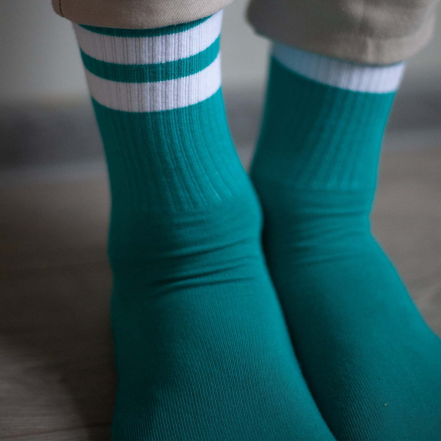 Dark Turquoise Essential (white stripes)